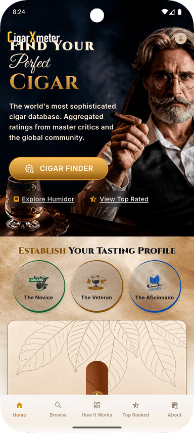 CIGARMETER — Cigar Discovery & Rating Platform screenshot 1