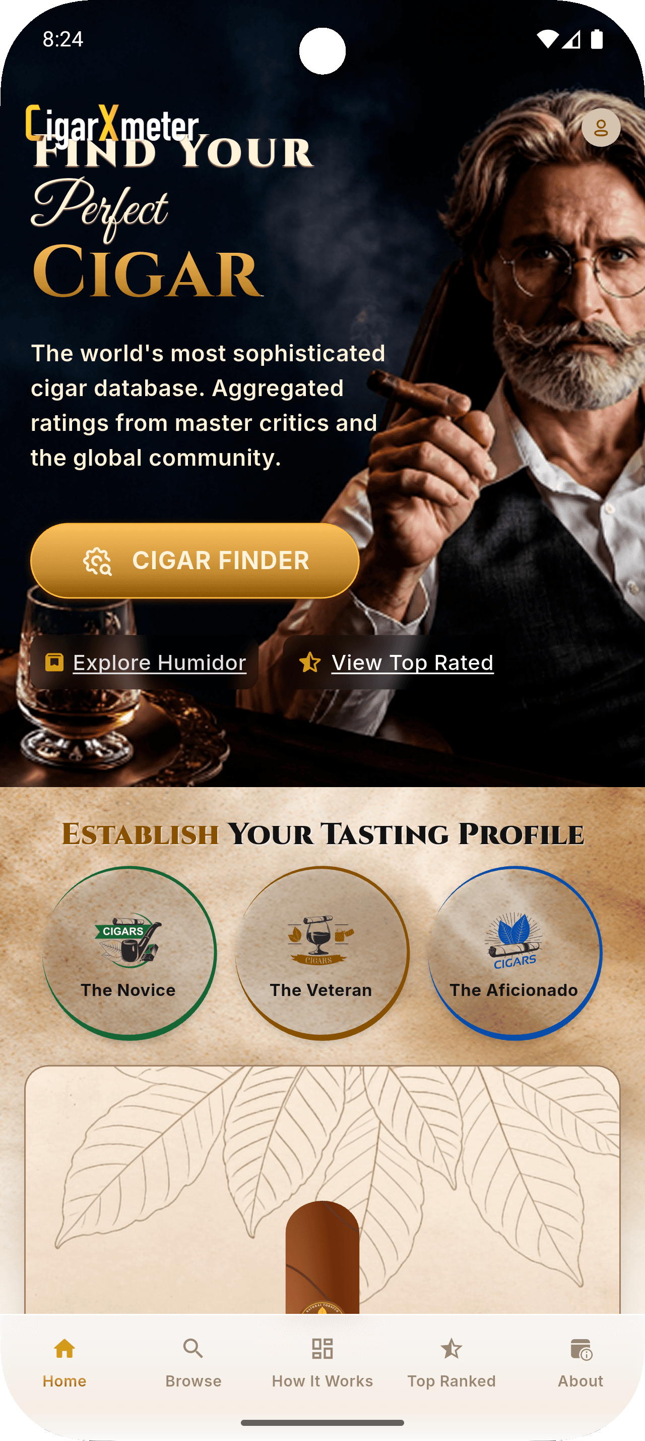 CIGARMETER — Cigar Discovery & Rating Platform