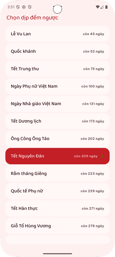 Tet Countdown screenshot 3